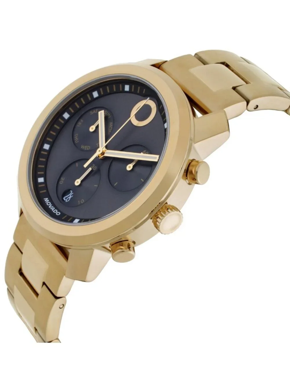 NWT Movado Trend Propel Chronograph Quartz Brown Dial Men's Watch